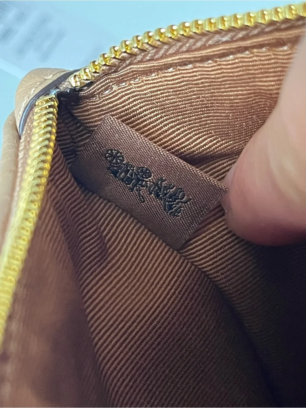 Coach Large Corner Zip Wristlet